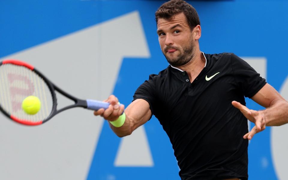 Grigor Dimitrov takes on Feliciano Lopez in the semi-finals of Queen's - PA