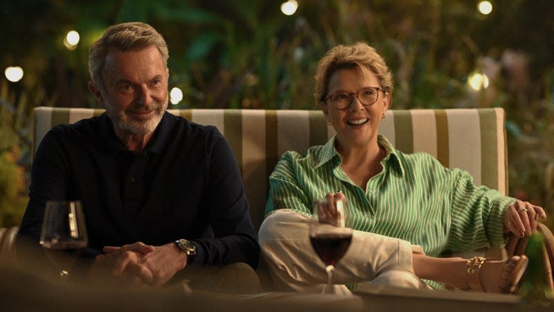 Sam Neill and Annette Bening in Apples Never Fall