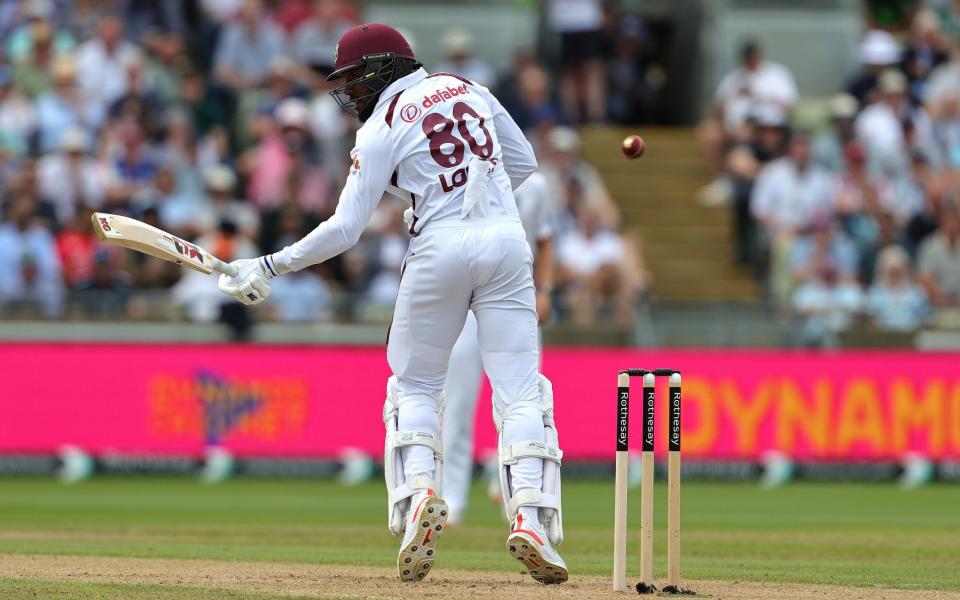 Mikyle Louis defends against Mark Wood