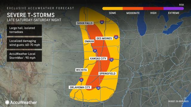 Iowa severe weather forecast shows tornadoes, wind, hail possible