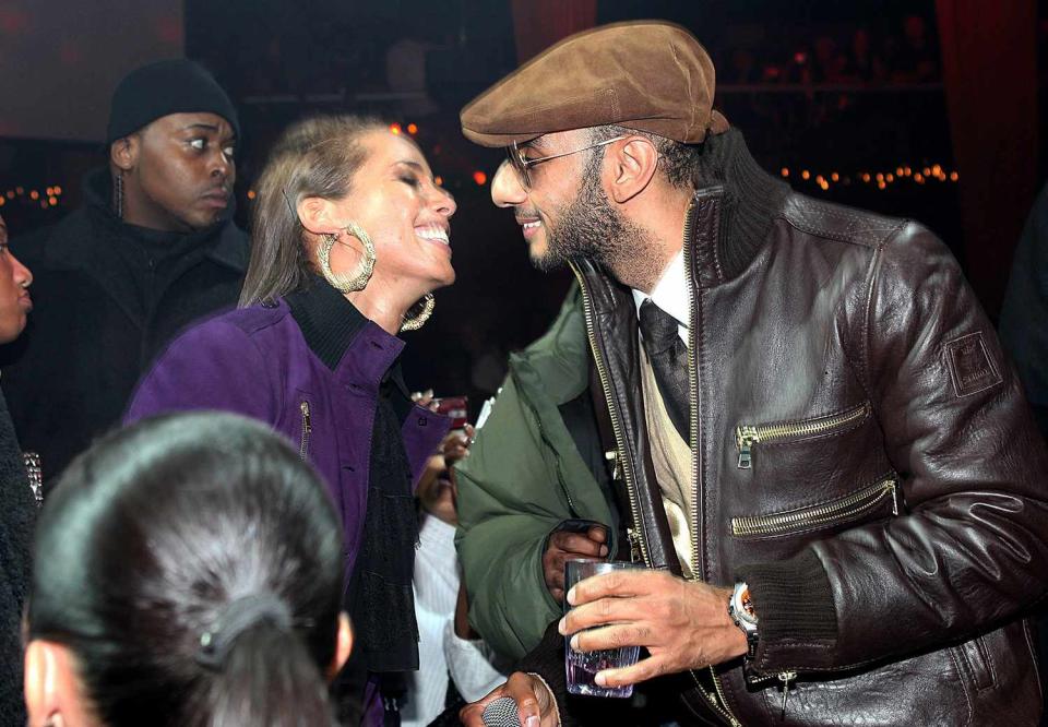 Alicia Keys and Swizz Beatz is seen at M2 Ultra Lounge on December 18, 2009 in New York City