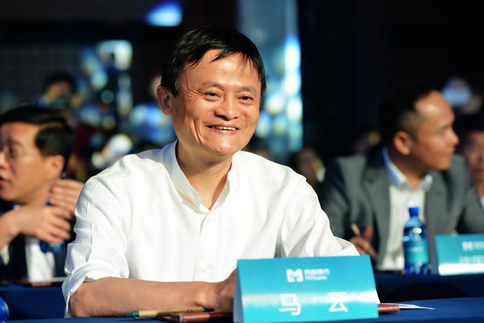 HANGZHOU, CHINA - JUNE 25, 2015 - Jack Ma, founder of Ant Group, attends the inaugural meeting of Zhejiang E-Merchant Bank. Hangzhou, Zhejiang Province, China, June 25, 2015. On November 3, the Shanghai Stock Exchange and the Hong Kong Stock Exchange suspended the listing of Ant Technology Group Co., LTD.- PHOTOGRAPH BY Costfoto / Barcroft Studios / Future Publishing (Photo credit should read Costfoto/Barcroft Media via Getty Images)