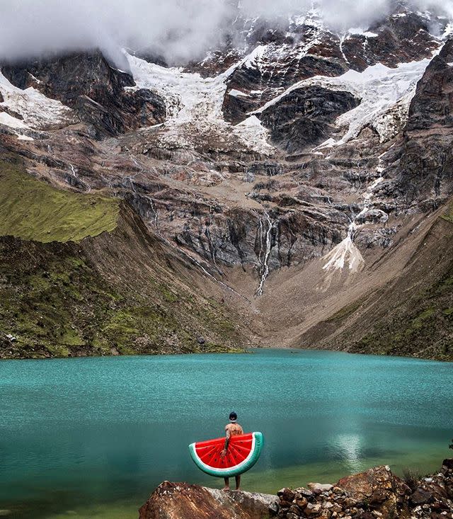 <p>Humantay Lake, located in the Laguna de Humantai, <a rel="nofollow noopener" href="http://www.elledecor.com/celebrity-style/a8550/how-to-travel-to-peru-like-gwyneth-paltrow/" target="_blank" data-ylk="slk:Peru;elm:context_link;itc:0;sec:content-canvas" class="link ">Peru</a>, offers stunning views of Salkantay Mountain above the gorgeous blue water, perfect for those wanting to capture the ideal Instagram photo. Visitors can choose to stay at <a rel="nofollow noopener" href="https://www.refugiossalkantay.com/about-us/" target="_blank" data-ylk="slk:Refugios Salkantay;elm:context_link;itc:0;sec:content-canvas" class="link ">Refugios Salkantay</a>, where local families guide tourists through trails, cultural norms and historical ancestry. <br></p>