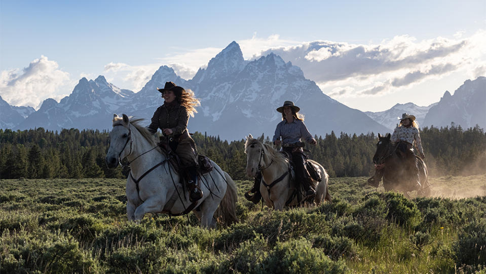 Recreational activities at the 50-acre ranch include horseback riding and scenic rafting trips down the Snake River.