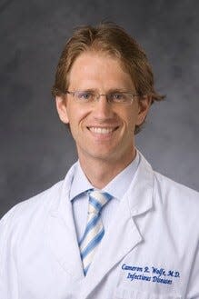 Dr. Cameron Wolfe is an infectious disease specialist with Duke Health.