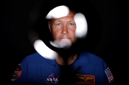 NASA commercial crew astronaut Douglas Hurley poses for a portrait at Johnson Space Center in Houston, Texas