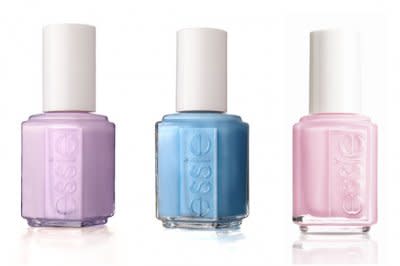 Three new polishes from Essie's upcoming spring collection, available in February.