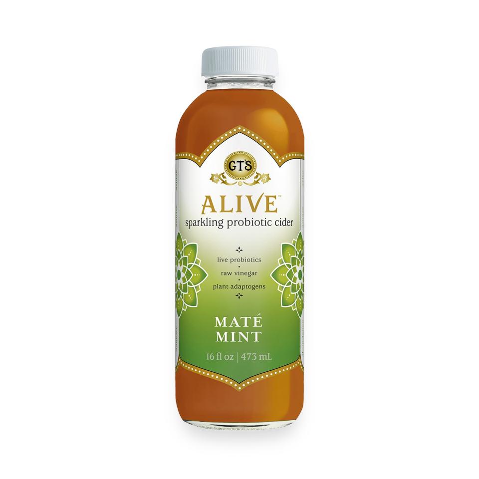GT's Alive Maté Mint Sparkling Probiotic Cider
