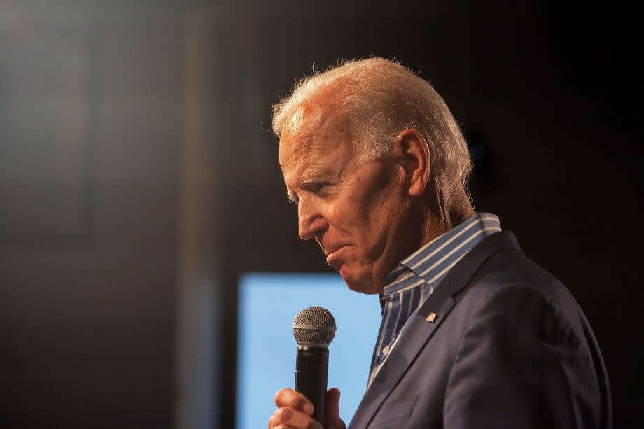 Joe Biden am Mikrofon