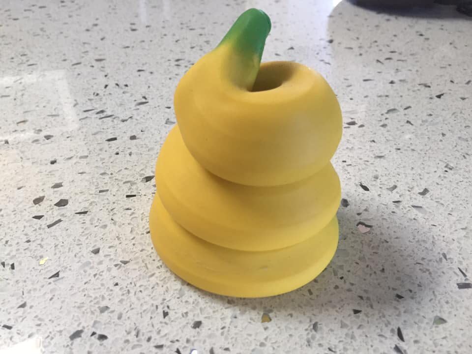 kmart banana toy awkward resembles stool