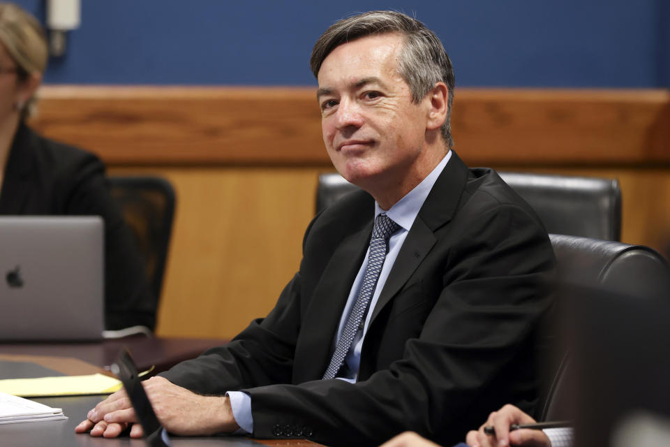 Kenneth Chesebro appears in court during a motions hearing on Oct. 10, 2023, in Atlanta.  / Credit: Alyssa Pointer / AP