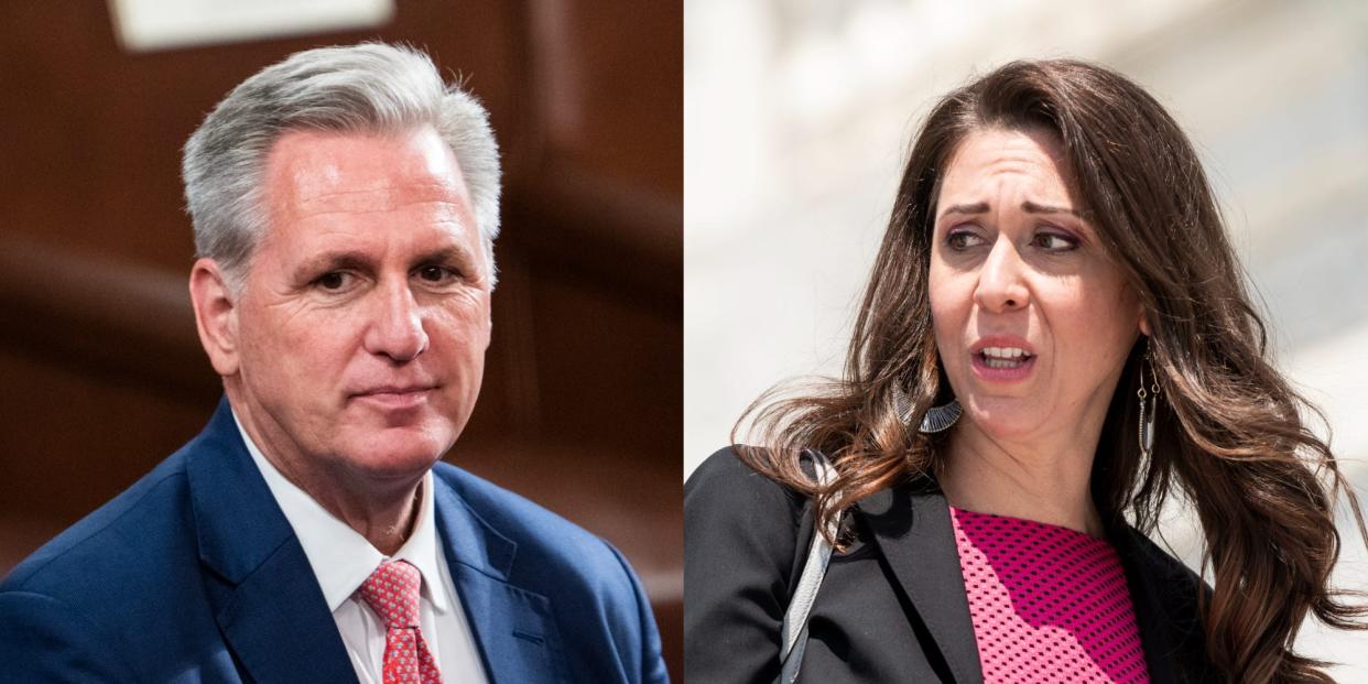 House Minority Leader Kevin McCarthy and Republican Rep. Jaime Herrera Beutler of Washington.