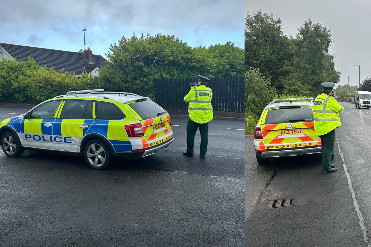 Speed checks have been carried out in Fermanagh. <i>(Image: PSNI Fermanagh and Omagh.)</i>