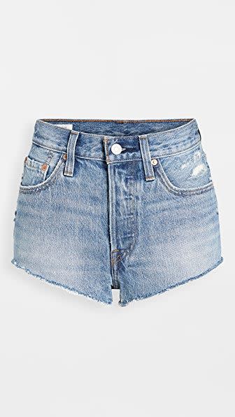 <p><strong>Levi's</strong></p><p>shopbop.com</p><p><strong>$22.86</strong></p><p><a href="https://go.redirectingat.com?id=74968X1596630&url=https%3A%2F%2Fwww.shopbop.com%2F501-tiny-short-levis%2Fvp%2Fv%3D1%2F1572005189.htm&sref=https%3A%2F%2Fwww.elle.com%2Ffashion%2Fshopping%2Fg35228996%2Fshopbop-is-having-a-sale-on-its-sale-on-bra-ulla-johnson-ganni-and-more%2F" rel="nofollow noopener" target="_blank" data-ylk="slk:Shop Now;elm:context_link;itc:0;sec:content-canvas" class="link ">Shop Now</a></p>