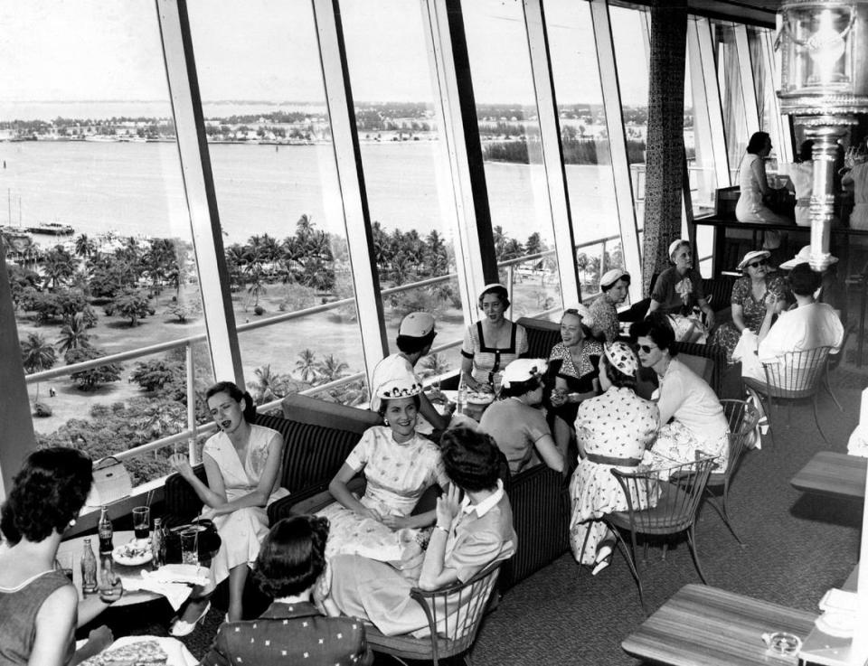 Junior League luncheon at the Columbus Hotel in 1954. Miami Herald File