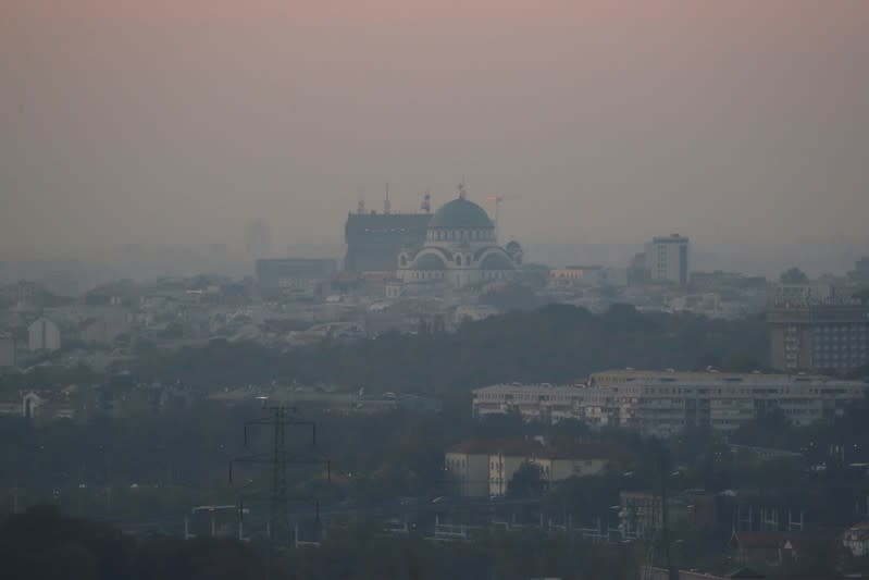 FILE PHOTO: Belgrade joins the most polluted cities in the world as farmers torch fields