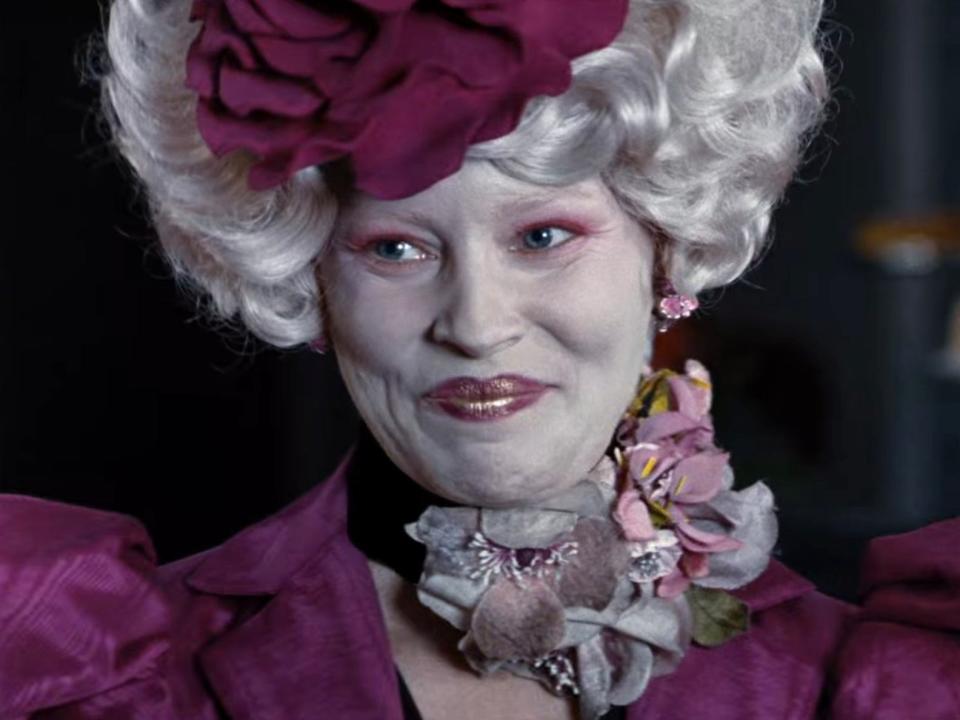 Elizabeth Banks as Effie in "The Hunger Games."
