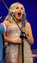 Katherine Jenkins got very excited about a digeridoo at the Last Night of the Proms.