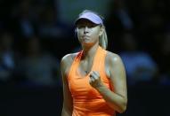 Tennis - WTA Stuttgart Tennis Grand Prix - Maria Sharapova of Russia v Roberta Vinci of Italy - Stuttgart, Germany - 26/4/17. Maria Sharapova of Russia in action. REUTERS/Ralph Orlowski