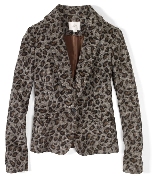 <div class="caption-credit"> Photo by: Glamour</div><p> <b>January Must Have: A Leopard Blazer</b> </p> <p> Loft, $90, loft.com </p>