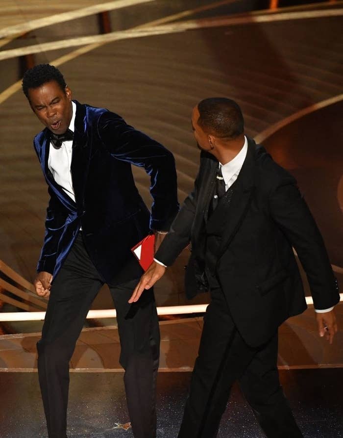 Will Smith slapping Chris Rock