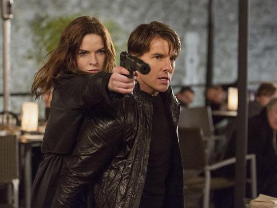 Rebecca Ferguson and Tom Cruise in ‘Mission: Impossible – Rogue Nation’ (Rex)