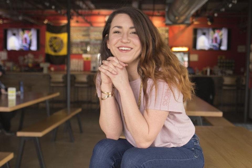 Local comedian Amber Falter's multiple appearances this month include hosting a free Franklinton Friday showcase.