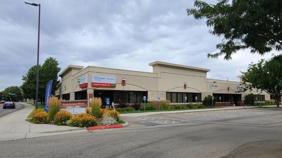Morgan Stonehill plans to demolish this St. Luke’s Health System orthopedic and urgent care clinic at 703 S. Americana Blvd. to build a new eight-story building that would include 335 studio, one- and two-bedroom apartments. City of Boise