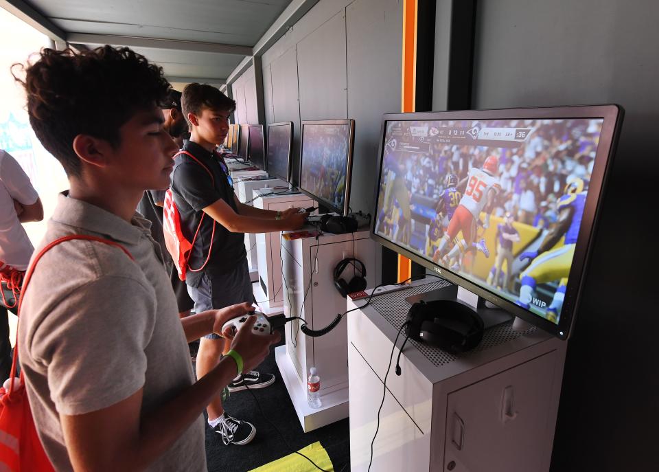 Gamers will have new NFL options to go with the "Madden" franchise. (MARK RALSTON/AFP via Getty Images)