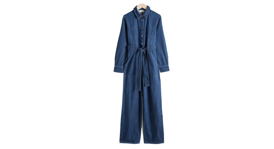 & Other Stories Denim Overall Jumpsuit, £89