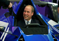 <p>Britain’s Prince William sits in a BAC Mono racing car, partially made of graphene, during his visit to the National Graphene Institute at the University of Manchester in Manchester, Britain Oct. 14, 2016. (Photo: Phil Noble/Reuters)</p>