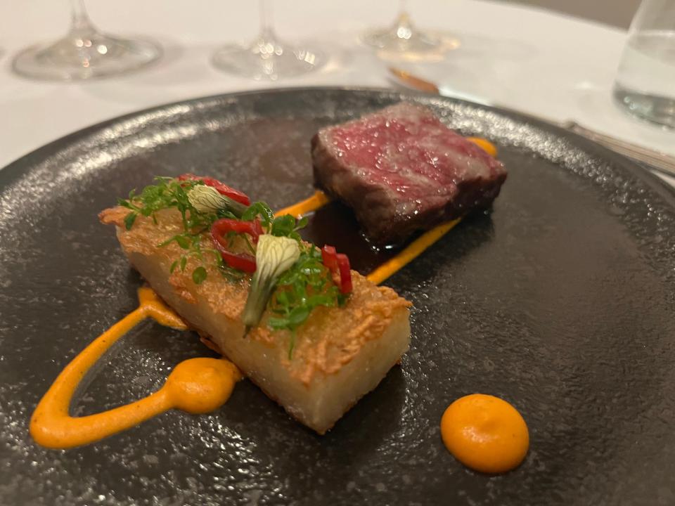 wagyu course from victoria and alberts in disney world