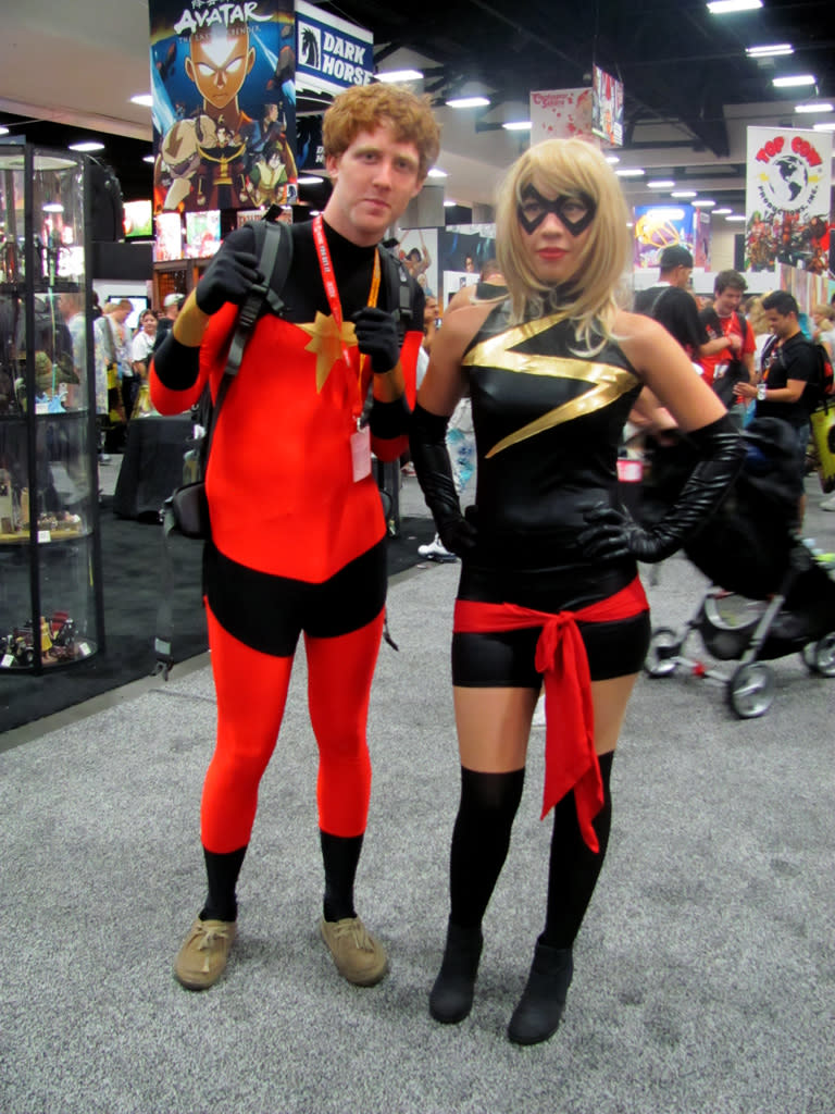 Captain Marvel and Ms. Marvel - San Diego Comic-Con 2012 Costumes