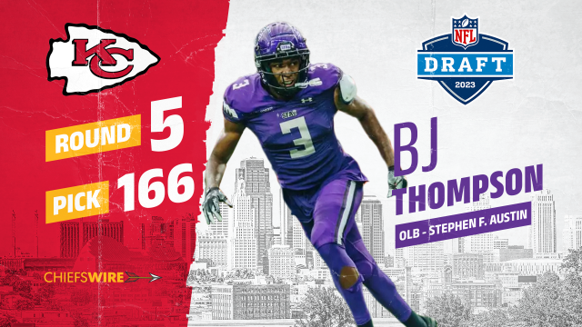 Instant analysis of Chiefs selecting SFA DE BJ Thompson at pick No