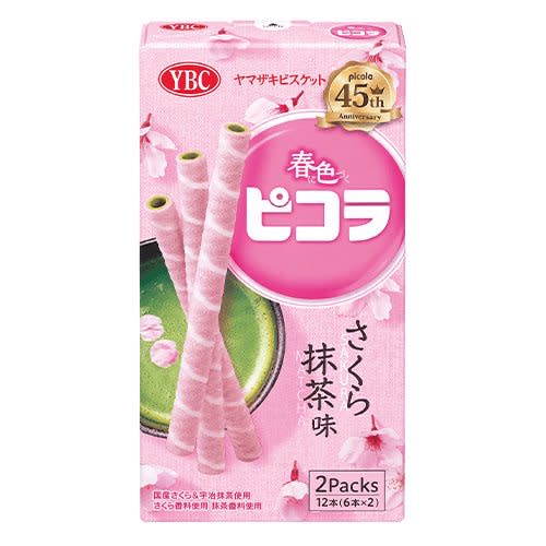 YBC Yamazaki Biscuits Picola Roll Cookie (Sakura Matcha Cream). (Photo: Shopee SG)