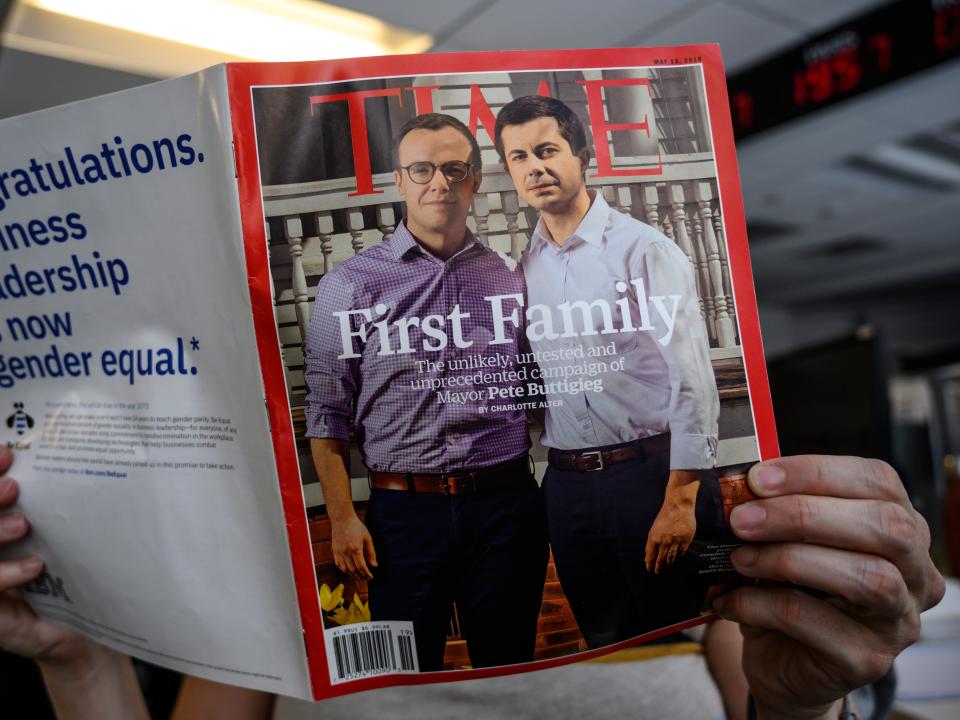 pete and chasten on cover of time magazine