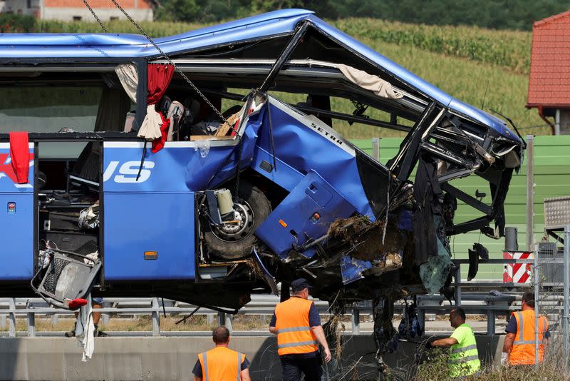 Bus crash near Varazdin