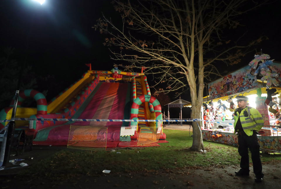 ‘<em>Flimsy’ – one witness said he was concerned that the slide looked unsafe (Picture: PA)</em>