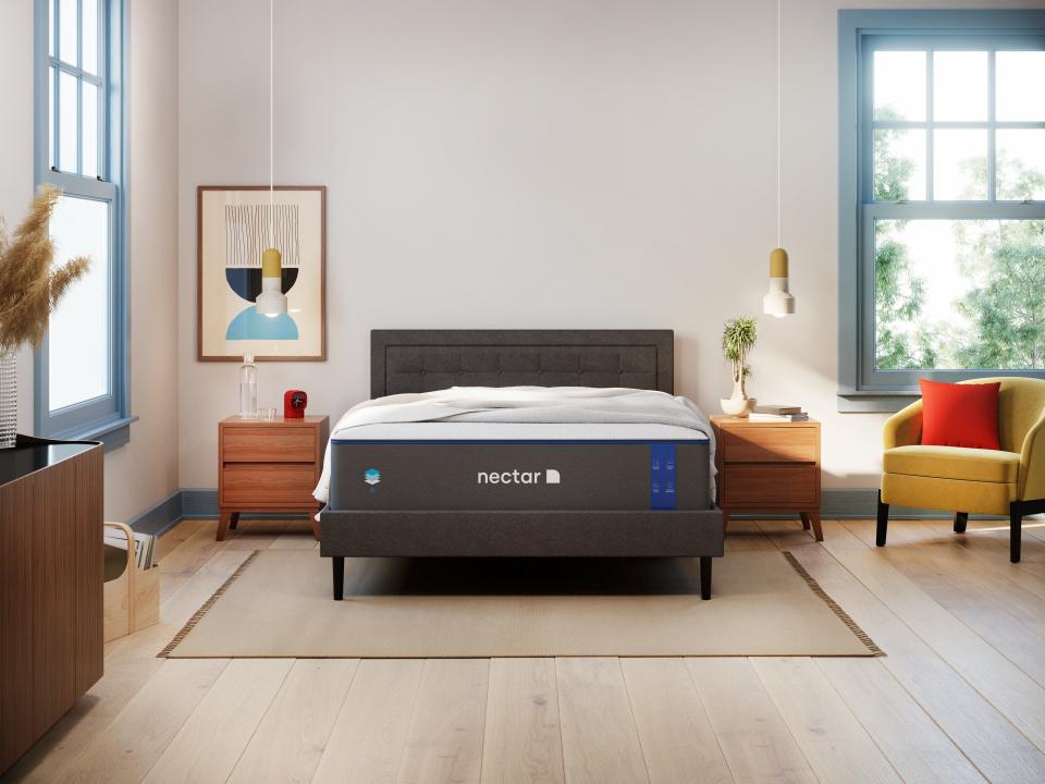 <p><a href="https://go.redirectingat.com?id=74968X1596630&url=https%3A%2F%2Fwww.nectarsleep.com%2Fmattress&sref=https%3A%2F%2F" rel="nofollow noopener" target="_blank" data-ylk="slk:Shop Now;elm:context_link;itc:0;sec:content-canvas" class="link ">Shop Now</a></p><p>The Nectar Memory Foam Mattress</p><p>nectarsleep.com</p><p>$659.00</p>