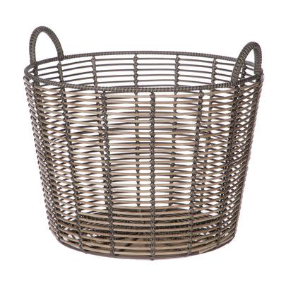 This rattan storage basket