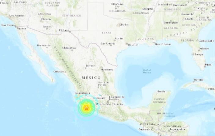 A 7.6 magnitude earthquake shook Mexico's west coast on Monday.