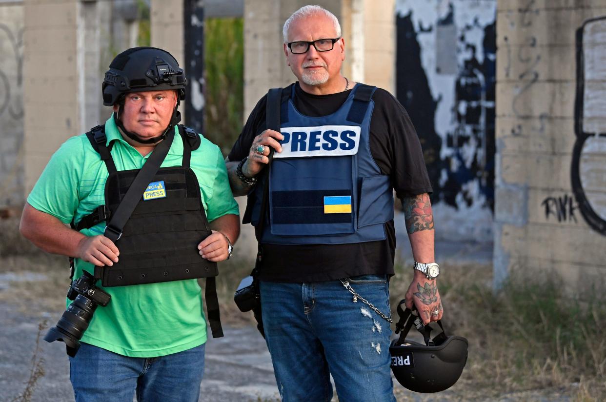 David Graham and Allan Mestel, local photographers based in the Sarasota-Bradenton area, have traveled to Ukraine several times since the Russian invasion. Both are rendering some aid to the Ukrainian people and documenting the ravages of war.