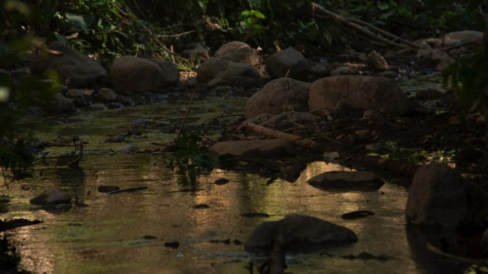 Riachuelo cercano a la carcel