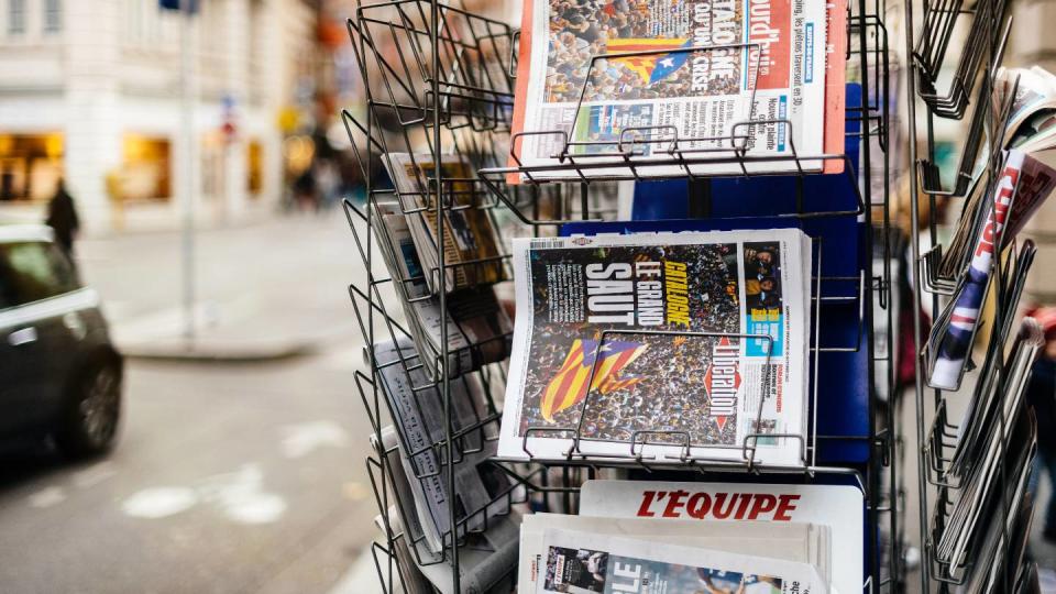 Un kiosque à journaux