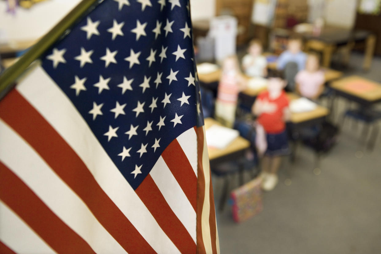 A sixth-grader in Florida was arrested following a confrontation at his school with his teacher over his refusal to stand for the Pledge of Allegiance. (Photo: Thinkstock Images via Getty Images)