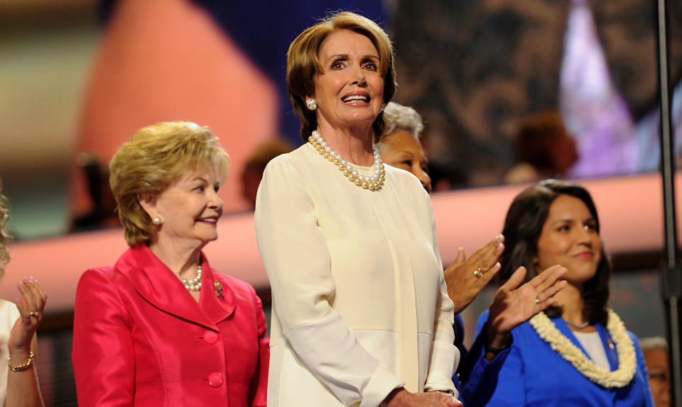 House Minority Leader Nancy Pelosi at the Democratic National Convention in 2012 (Daniel Acker / Bloomberg via Getty Images file)