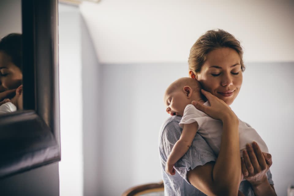 She says she just wants to enjoy the time with her new baby. Photo: Getty