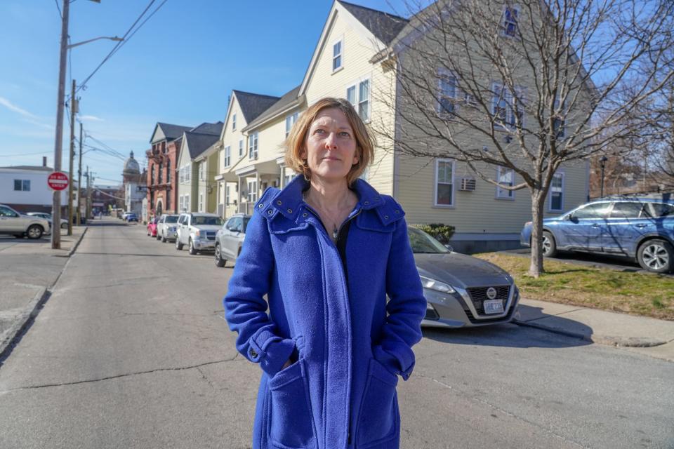 Jennifer Hawkins, CEO of One Neighborhood Builders, an OIneyville-based nonprofit that is working to build an affordable housing development in East Providence.