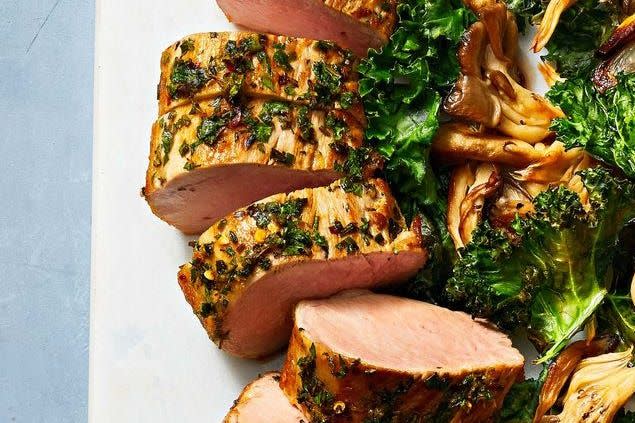 Lemony Garlic and Herb Pork Tenderloin