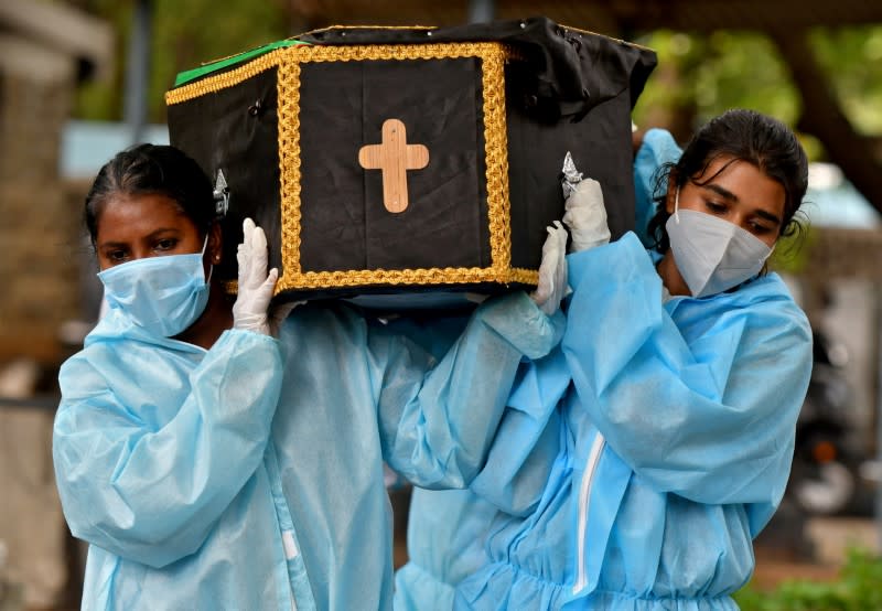 FILE PHOTO: Coronavirus disease (COVID-19) pandemic, in Bengaluru